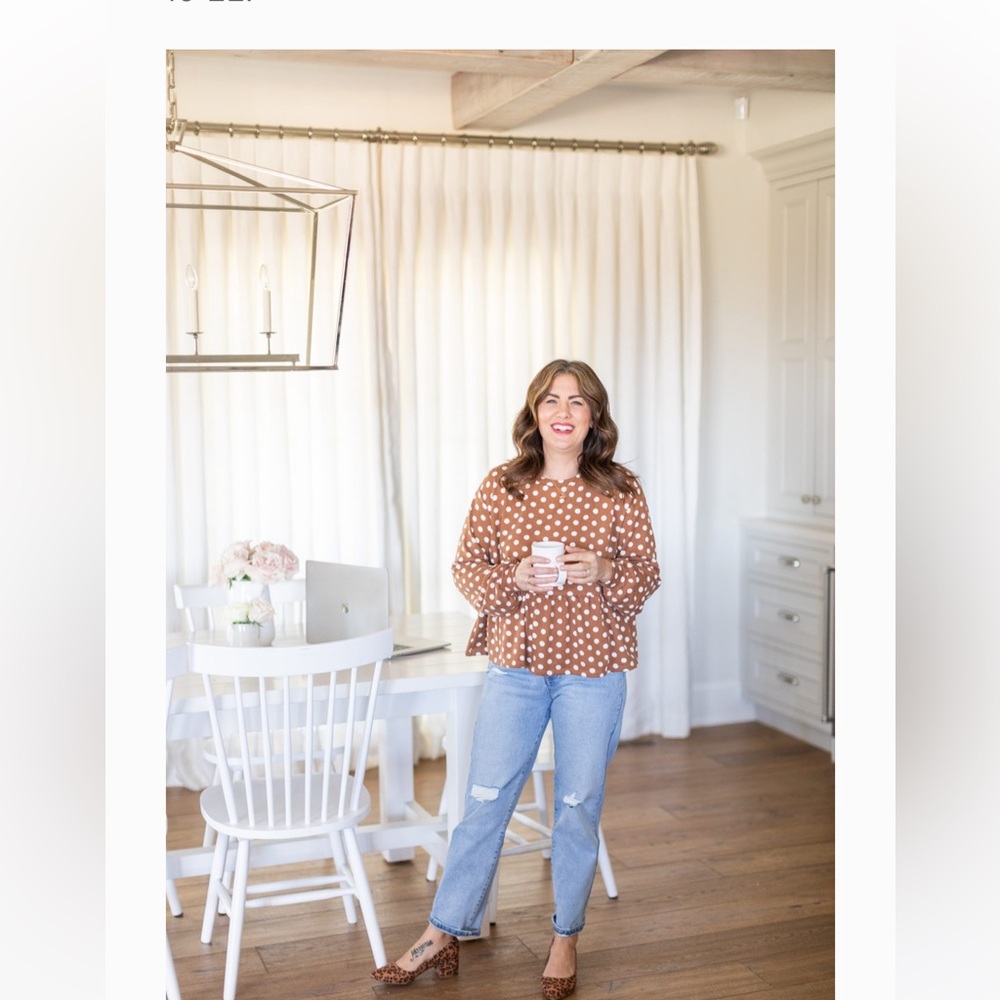 Jillian Harris for Joe Fresh Mindy Peplum Top